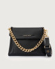 Orciani Borsa a spalla piccola Missy S Nappa con tracolla Pelle martellata NERO