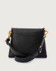 Orciani Borsa a spalla piccola Missy S Nappa con tracolla Pelle martellata NERO