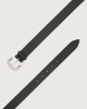 Orciani Cintura classica Soft in pelle martellata 3 cm NERO