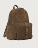 Orciani Zaino NoBuckle Peach in suede Pelle scamosciata FANGO