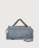 Orciani Borsa Sveva Longuette Twilight a spalla in nabuk stampa cocco Pelle nabuk CIELO