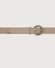 Orciani Cintura classica Peach in suede 3 cm Pelle scamosciata SABBIA