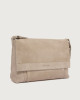 Orciani Borsa messenger Peach in suede Pelle scamosciata SABBIA
