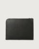 Orciani Pochette slim Timeless in pelle palmellata Pelle NERO