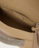Orciani Clutch Gossip Alba Chain in pelle Pelle liscia BISCOTTO