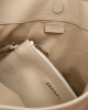 Orciani Borsa Todo Sense Scooby a spalla in pelle martellata Pelle ACQUA BIANCA
