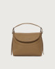 Orciani Borsa Nana Soft Small a mano in pelle con tracolla Pelle martellata BISCOTTO