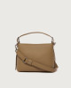 Orciani Borsa Nana Soft Small a mano in pelle con tracolla Pelle martellata BISCOTTO