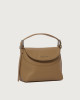 Orciani Borsa Nana Soft Small a mano in pelle con tracolla Pelle martellata BISCOTTO