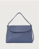 Orciani Borsa a spalla Nana Soft in pelle martellata con tracolla Pelle martellata MIRTILLO