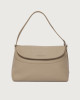 Orciani Borsa Nana Soft Midi a spalla in pelle martellata con tracolla Pelle martellata SABBIA