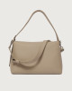 Orciani Borsa Nana Soft Midi a spalla in pelle martellata con tracolla Pelle martellata SABBIA
