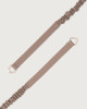 Orciani Cintura elasticizzata Sense in pelle 2 cm Pelle martellata TAUPE