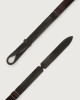 Orciani Cintura Nobuckle Bull Soft in cuoio traforato Cuoio T.MORO