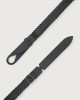 Orciani Cintura Nobuckle Micron in pelle con intreccio Pelle martellata NAVY