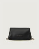 Orciani Clutch Gossip Alba Chain in pelle Pelle liscia NERO