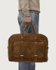 Orciani Borsone Jones Peach in suede Pelle scamosciata SIGARO