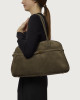 Orciani Borsa Aura Peach Large a spalla in suede con tracolla Pelle scamosciata BOSCO