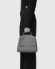 Orciani Borsa Sveva Black & White Small a mano in pelle Pelle martellata BIANCO