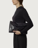 Orciani Borsa Venus Clutch Gotham a mano in pelle lucida Pelle lucida NERO