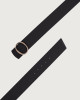 Orciani Cintura reversibile Soft Double in pelle 5,5 cm Pelle martellata POLVERE+NERO