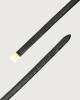 Orciani Cintura classica Cocco Fianco Lucido B in coccodrillo 2,8 cm Coccodrillo NERO