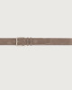 Orciani Cintura classica Amalfi in suede 3,5 cm Camoscio FANGO