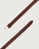 Orciani Cintura Bull Soft in cuoio inciso 3,5 cm Pelle BRUCIATO
