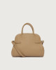 Orciani Borsa Aura Soft Midi a mano in pelle martellata con tracolla Pelle martellata BISCOTTO