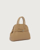 Orciani Borsa Aura Soft Midi a mano in pelle martellata con tracolla Pelle martellata BISCOTTO