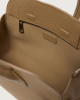 Orciani Borsa Aura Soft Midi a mano in pelle martellata con tracolla Pelle martellata BISCOTTO