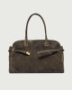 Orciani Borsa Aura Peach Large a spalla in suede con tracolla Pelle scamosciata BOSCO