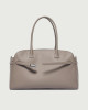 Orciani Borsa Aura Soft Large a spalla in pelle martellata con tracolla Pelle martellata TAUPE