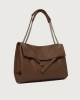 Orciani Borsa Venus Soft Midi a spalla in pelle martellata Pelle martellata COCOA