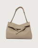Orciani Borsa Venus Soft Midi a spalla in pelle martellata Pelle martellata SABBIA