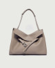 Orciani Borsa Venus Soft Midi a spalla in pelle martellata Pelle martellata TAUPE