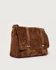 Orciani Borsa messenger Jones Peach in suede Pelle scamosciata SIGARO