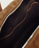Orciani Borsone Jones Peach in suede Pelle scamosciata SIGARO