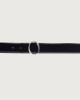 Orciani Cintura classica Calf A in pelle 3,5 cm Pelle liscia NERO
