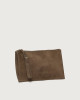 Orciani Busta pocket NoBuckle Peach in suede con polsiera Pelle scamosciata FANGO