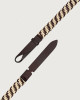 Orciani Cintura NoBuckle Rope in cuoio e cotone Pelle e tessuto T.MORO