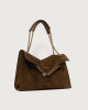 Orciani Borsa Venus Peach Midi a spalla in suede Pelle scamosciata COCOA