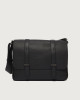 Orciani Borsa messenger Jones MIdi Soft in pelle Pelle martellata NERO