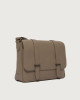 Orciani Borsa messenger Jones MIdi Soft in pelle Pelle martellata TAUPE