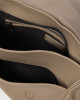Orciani Borsa messenger Jones MIdi Soft in pelle Pelle martellata TAUPE