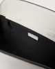 Orciani Borsa Aura Black & White Longuette a spalla Pelle martellata BIANCO