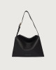 Orciani Borsa Trinity Soft Small a spalla in pelle martellata Pelle martellata NERO