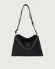 Orciani Borsa Trinity Soft Small a spalla in pelle martellata Pelle martellata NERO