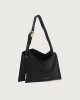 Orciani Borsa Trinity Soft Small a spalla in pelle martellata Pelle martellata NERO
