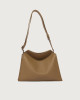 Orciani Borsa Trinity Soft Small a spalla in pelle martellata Pelle martellata BISCOTTO